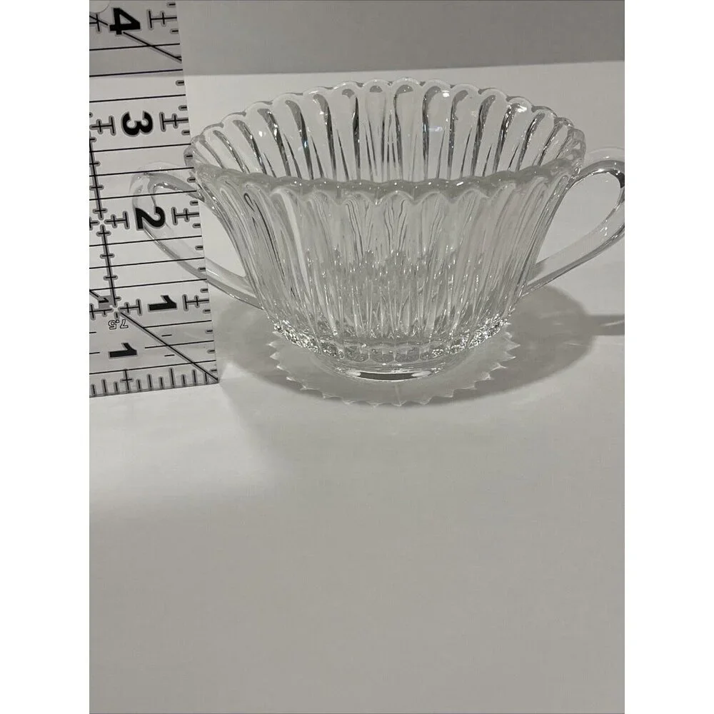 Fostoria Radiance Oval Clear Glass Sugar Bowl . No Chips, No‎ Cracks, No Repairs
